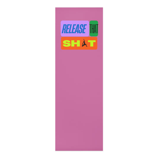 'Release That Sh*t' Light Pink Yoga Mat